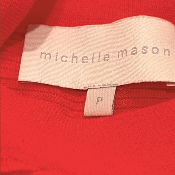 Michelle Mason Mock Neck, Long Sleeves, Twisted Ribbed Sweater - Picture 6 of 13